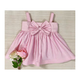 Bow cotton dress